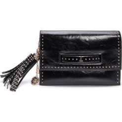 L'Atelier du Sac torebka crossbody Emilie 9229S czarna z pashmina. Czarne torebki klasyczne damskie L'Atelier du Sac, z aplikacjami, zdobione, bez dodatków. Za 309,00 zł.