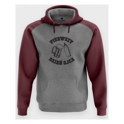 Bluza męska dwukolorowa Pierwszy dzień ojca. Bluzy męskie MegaKoszulki, m, bez wzorów, z kapturem, bez rękawów. Za 114,90 zł.