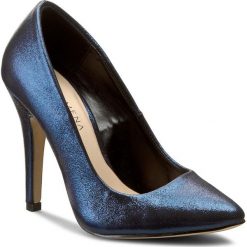 Szpilki MENBUR - PACOMENA 06965 Midnight Blue 0021. Niebieskie szpilki ze skóry licowej marki Menbur, bez wzorów, bez obcasa, na obcasie, bez zapięcia. W wyprzedaży za 169,00 zł.