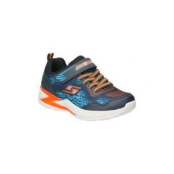 Buty Dziecko Skechers 90563L-NVOR. Niebieskie trampki dziewczęce Skechers, bez wzorów, bez zapięcia. Za 201,86 zł.