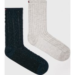 Tommy Hilfiger - Skarpetki (2-pack). Szare skarpetki damskie TOMMY HILFIGER, z bawełny. Za 54,90 zł.