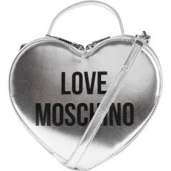 Torebka Love Moschino. Szare nerki damskie w paski, z materiału, bez dodatków. Za 749,00 zł.