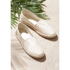 Jasnobeżowe Espadryle Droughtiness. Brązowe espadryle damskie Inny, bez wzorów, z nubiku, bez obcasa, na obcasie. Za 49,99 zł.