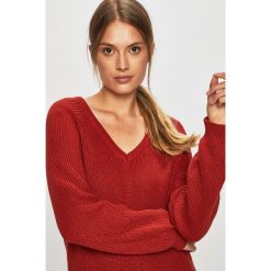 Vila - Sweter. Czerwone swetry damskie Vila, s, bez wzorów, z bawełny, bez rękawów, bez kaptura. W wyprzedaży za 99,90 zł.