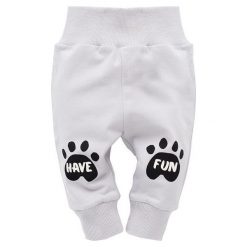 Pinokio Spodnie Dresowe Chłopięce Funny Dog 62 Szary. Szare dresy chłopięce Pinokio, z bawełny. Za 28,00 zł.