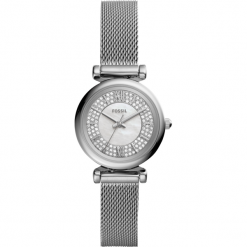 Zegarek FOSSIL - Carlie Mini ES4837 Silver/Silver. Szare zegarki damskie Fossil. W wyprzedaży za 419,00 zł.