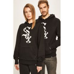 47brand - Bluza. Czarne bluzy damskie 47brand, s, z nadrukiem, z bawełny, bez rękawów, z kapturem. W wyprzedaży za 139,90 zł.