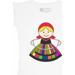 T-shirty damskie: Gadżet Folkstar Koszulka damska M łowiczanka biała FOLKSTAR – 264845