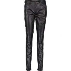 Spodnie "Antonia" - Skinny fit - w kolorze czarnym. Spodnie damskie z wysokim stanem Rosner, w paski, ze skóry. W wyprzedaży za 217,95 zł.