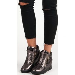 AGALIA sneakersy na koturnie żółte. Żółte sneakersy damskie Merg. Za 64,88 zł.