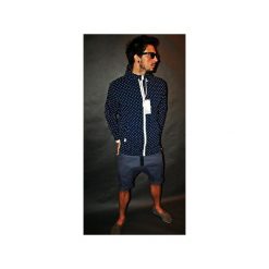 Bluzy rozpinane damskie: BLUZA BUTTON HOODIE DOTS UNISEX