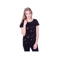 T-shirt Nocne Gwiazdy. Czarne koszule nocne damskie marki Heroesque, m, z okrągłym kołnierzem. Za 59,00 zł.