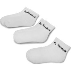 Zestaw 3 par wysokich skarpet unisex Reebok - Roy U Crew Sock AB5279 White. Białe skarpetki damskie Reebok, bez wzorów, z elastanu. Za 29,95 zł.