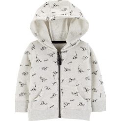 Bluza w kolorze szarym. Szare bluzy niemowlęce Carter's, bez wzorów, bez rękawów, bez kaptura. W wyprzedaży za 42,95 zł.