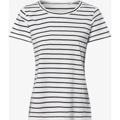 Esprit Casual - T-shirt damski, beżowy. Brązowe t-shirty damskie Esprit Casual, xl, w paski, z bawełny, klasyczne, z klasycznym kołnierzykiem. Za 89,95 zł.