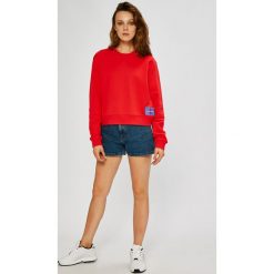Calvin Klein Jeans - Bluza. Czarne bluzy damskie Calvin Klein Jeans, s, bez wzorów, z bawełny, bez rękawów, z kapturem. W wyprzedaży za 359,90 zł.