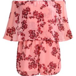 Kombinezony damskie: Missguided Tall BARDOT FRILL BLOSSOM Kombinezon pink