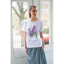 Bluzki, topy, tuniki: KWIATY BZU Oversize t-shirt