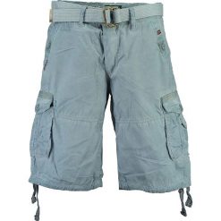 Bermudy "Pablo" w kolorze błękitnym. Niebieskie spodenki i szorty męskie Geographical Norway Men, s, w paski, z bawełny. W wyprzedaży za 119,95 zł.