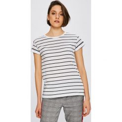 Tally Weijl - T-shirt. Białe bluzki damskie TALLY WEIJL, s, bez wzorów, z bawełny, z okrągłym kołnierzem. Za 29,90 zł.