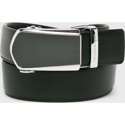 VIP COLLECTION - Pasek skórzany. Czarne paski męskie marki VIP COLLECTION, w paski, ze skóry. W wyprzedaży za 79,90 zł.