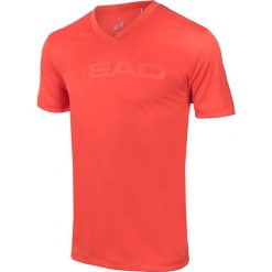 Koszulki sportowe męskie: Head Koszulka tenisowa Head Transition T4S V-Neck Shirt M pomarańczowa r. XL (811306*XL*FL)