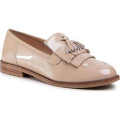 Lordsy CAPRICE - 9-24204-24 Nude Patent 414. Brązowe półbuty damskie Caprice, ze skóry, bez obcasa, na obcasie. Za 299,90 zł.