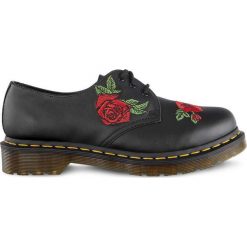 Czarne Półbuty Dr Martens 1461. Czarne półbuty damskie Molly.pl, na lato, z aplikacjami, ze skóry, klasyczne, bez obcasa, bez zapięcia. Za 669,00 zł.