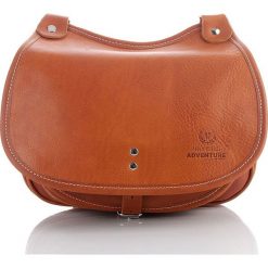 SKÓRZANA TOREBKA DAMSKA PAOLO PERUZZI ADVENTURE 998-PP-BR. Różowe torebki klasyczne damskie Paolo Peruzzi, w paski, ze skóry, na ramię, duże, bez dodatków. Za 399,00 zł.