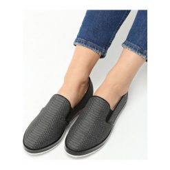 Trampki damskie slip on: Czarne Slip On Heme