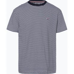 Tommy Jeans - T-shirt męski, niebieski. Niebieskie t-shirty męskie marki Tommy Jeans, l, z nadrukiem, z bawełny, bez kaptura. Za 159,95 zł.