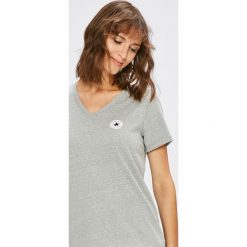 Converse - Top. Szare bluzki damskie Converse, s, bez wzorów, z jedwabiu, bez kołnierzyka. Za 119,90 zł.