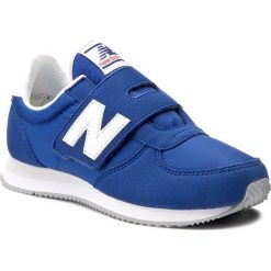 Sneakersy NEW BALANCE - KV220BLY Niebieski. Niebieskie trampki chłopięce New Balance, z materiału, na rzepy. W wyprzedaży za 199,00 zł.