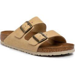 Klapki BIRKENSTOCK - Arizona Bs 1015478 Steer Soft Sand. Brązowe klapki męskie Birkenstock, bez wzorów, ze skóry. W wyprzedaży za 299,00 zł.