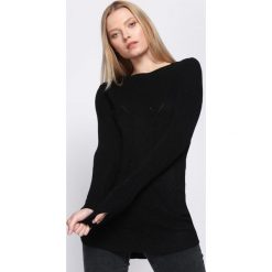 Czarny Sweter Here Till Sunday. Czarne swetry damskie Born2be, xl, bez wzorów, bez rękawów, bez kaptura. Za 39,99 zł.