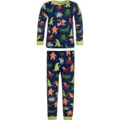 Hatley MEGA MONSTERS LONG SLEEVE Piżama blue. Niebieskie bielizna chłopięca marki Hatley, z bawełny. Za 159,00 zł.