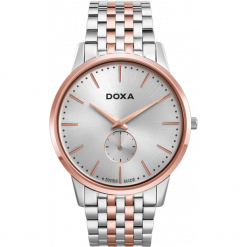 PROMOCJA ZEGAREK DOXA SLIM LINE 105.60.021.60. Szare zegarki męskie marki DOXA, ze stali. W wyprzedaży za 1190,00 zł.