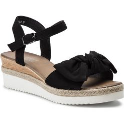 Espadryle JENNY FAIRY - WS2820A-01 Black. Czarne espadryle damskie Jenny Fairy, z aplikacjami, ze skóry ekologicznej, bez obcasa, na obcasie. Za 79,99 zł.