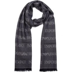 Szal Emporio Armani 625053 CC786 00635. Szare szaliki męskie Emporio Armani, bez wzorów. Za 249,00 zł.