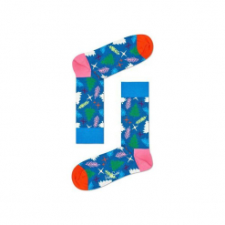 Skarpetki Happy Socks - Holiday XMAS (TRE01-6000). Szare skarpetki męskie Happy Socks, w kolorowe wzory, z bawełny. Za 34,90 zł.