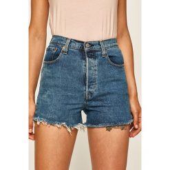 Levi's - Szorty jeansowe. Niebieskie szorty damskie Levi's®, s, bez wzorów, z elastanu, casualowe, z podwyższonym stanem. Za 239,90 zł.