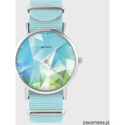 Zegarek - Geometric, turkus- niebieski, nato. Niebieskie zegarki damskie Pakamera. Za 103,00 zł.