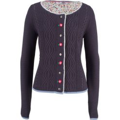 Sweter rozpinany z kwiatowym haftem bonprix jagodowy. Białe kardigany damskie marki Reserved, l. Za 79,99 zł.