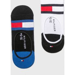 Tommy Hilfiger - Stopki (2 pack). Czarne skarpetki dziewczęce TOMMY HILFIGER, bez wzorów, z elastanu. W wyprzedaży za 24,90 zł.