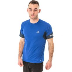 Salomon Koszulka męska Agile Tee Blue Yonder r. M (382472). Niebieskie t-shirty męskie marki Salomon, m. Za 80,03 zł.