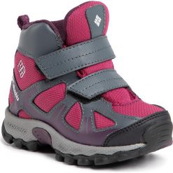 Śniegowce COLUMBIA - Peakfreak Xcrsn Mid Wp BC5946 Wine Berry/Black Cherry 550. Szare śniegowce dziewczęce Columbia, bez zapięcia. W wyprzedaży za 209,00 zł.