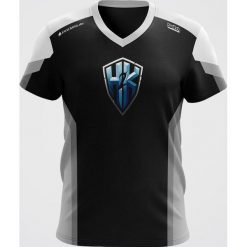 Koszulki sportowe męskie: H2K Koszulka męska Jersey czarna r. XL