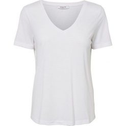 Pieces Koszulka damska Lucy Ss V-neck Top Noos Bright White (rozmiar XS). Białe koszulki damskie Pieces, s, bez wzorów, bez kołnierzyka. W wyprzedaży za 38,00 zł.