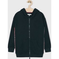 Tommy Hilfiger - Bluza dziecięca 128-176 cm. Niebieskie bluzy dziewczęce z bawełny. W wyprzedaży za 179,90 zł.