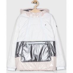Tommy Hilfiger - Kurtka dziecięca 152-176 cm. Białe kurtki dziewczęce TOMMY HILFIGER, bez wzorów, z poliesteru, krótkie, z kapturem. Za 699,90 zł.